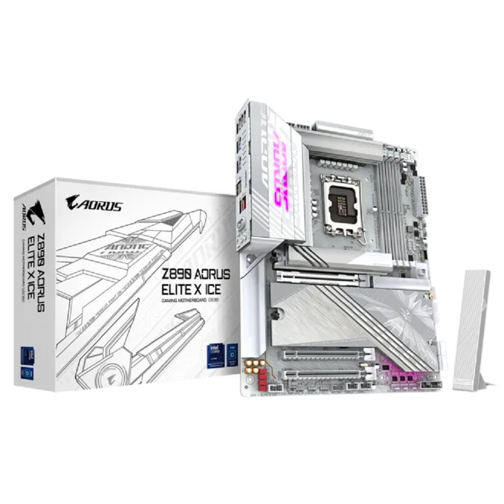 Gigabyte Z890 AORUS ELITE X ICE {Socket 1851, Intel®Z890, 4xDDR5-6400, 3xPCI-Ex16, 4xSATA3}