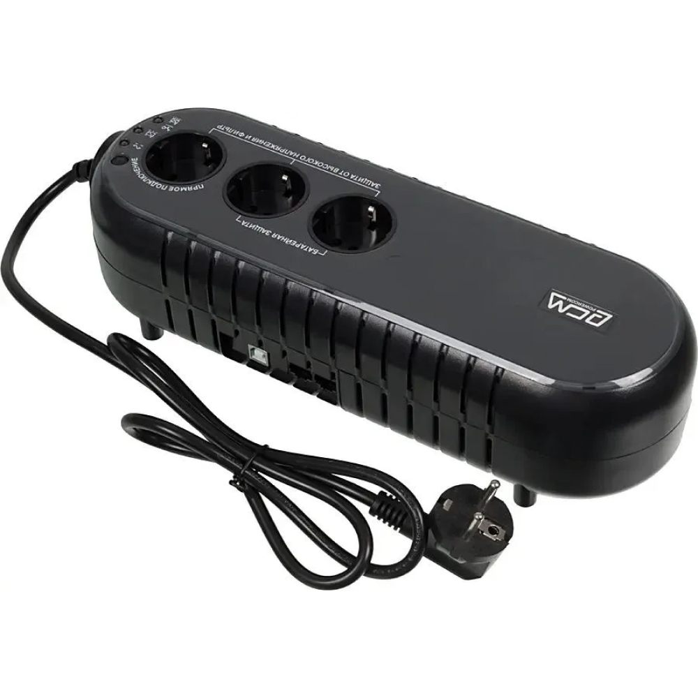 Повреждение упаковки PowerCom WOW-500U ИБП {OffLine, 500VA / 250W, Tower, 3xEURO, USB} (37370)
