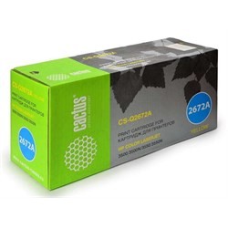 Картридж лазерный Cactus CS-Q2672AR желтый (4000стр.) для HP CLJ 3500/3550/3700