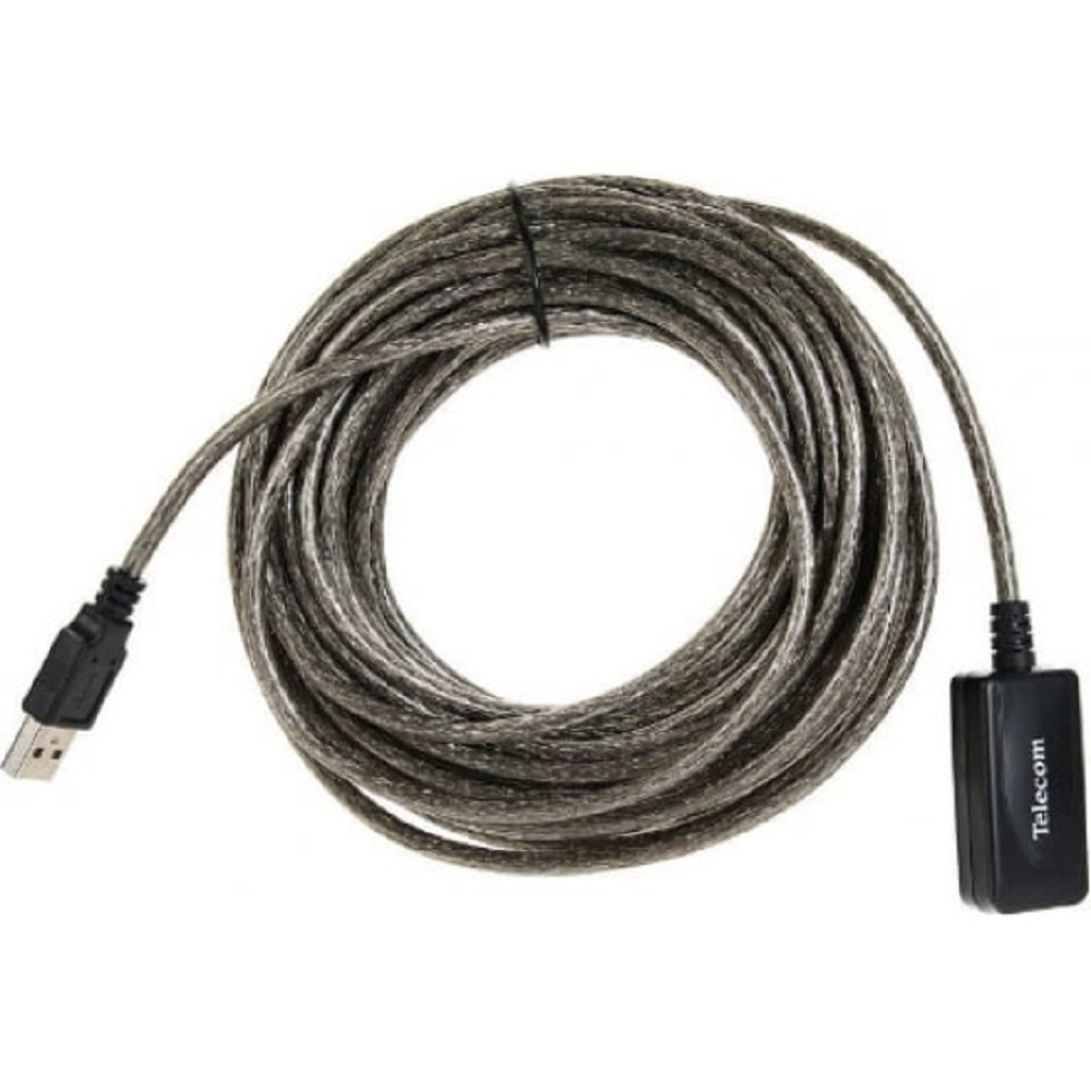 Telecom Кабель USB2.0-repeater, удлинительный активный <Am-->Af> 10м <TUS7049-10M> [6926123512029]