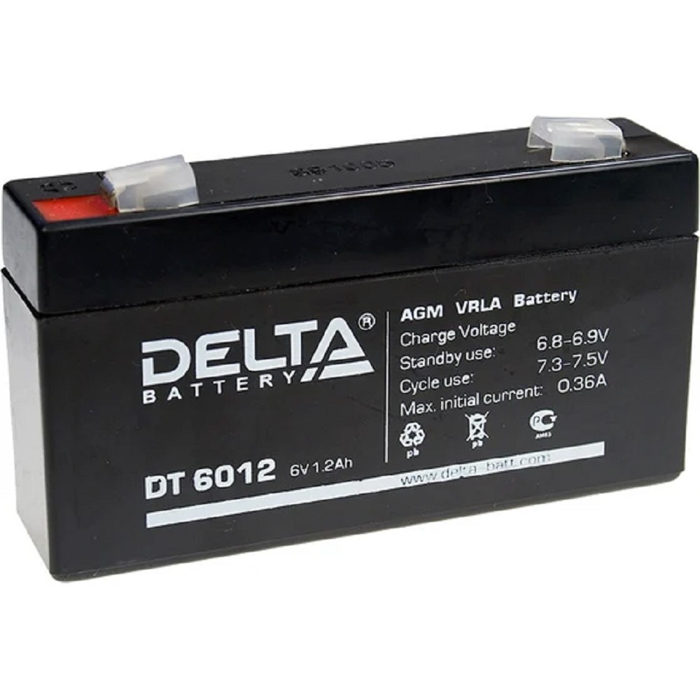 Delta DT 6012 (1,2 А\ч, 6В) свинцово- кислотный аккумулятор  