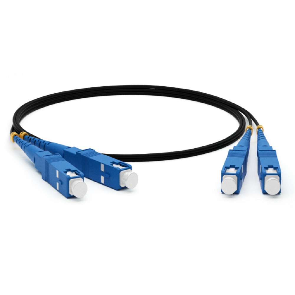 Hyperline FC-D2-9-SC/UR-SC/UR-H-10M-LSZH-BK Патч-корд волоконно-оптический (шнур) SM 9/125 (OS2), SC/UPC-SC/UPC, 2.0 мм, duplex, LSZH, 10 м, черный