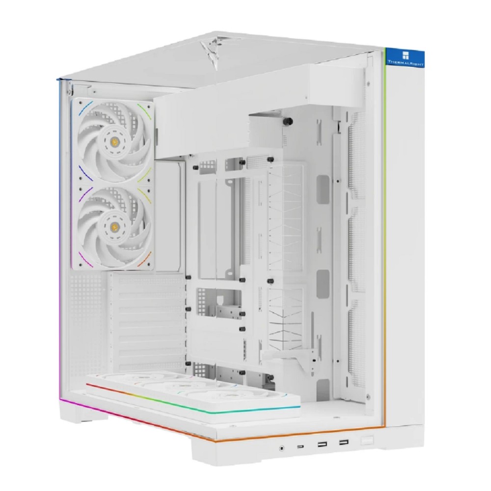 Thermalright Корпус TR-A70 ARGB White FanUB / TG / TL-UB36RW+TL-UB24W PWM Fans / USB TYPE-C / ATX  / TRA70AFUBW