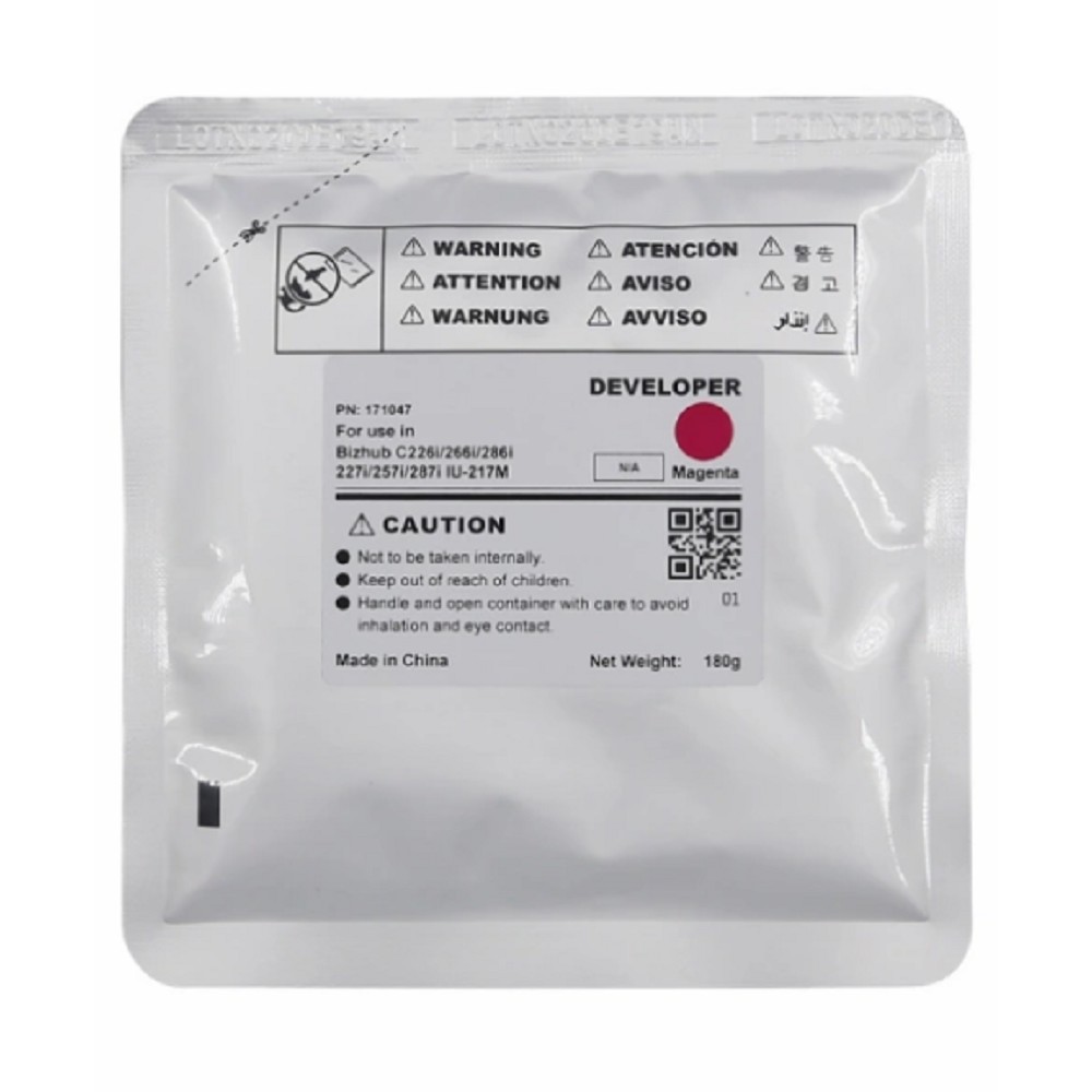Девелопер IU-217M-Developer для KONICA MINOLTA Bizhub C227i/C257i/C287i (CET) Magenta, 180г, 90000 с