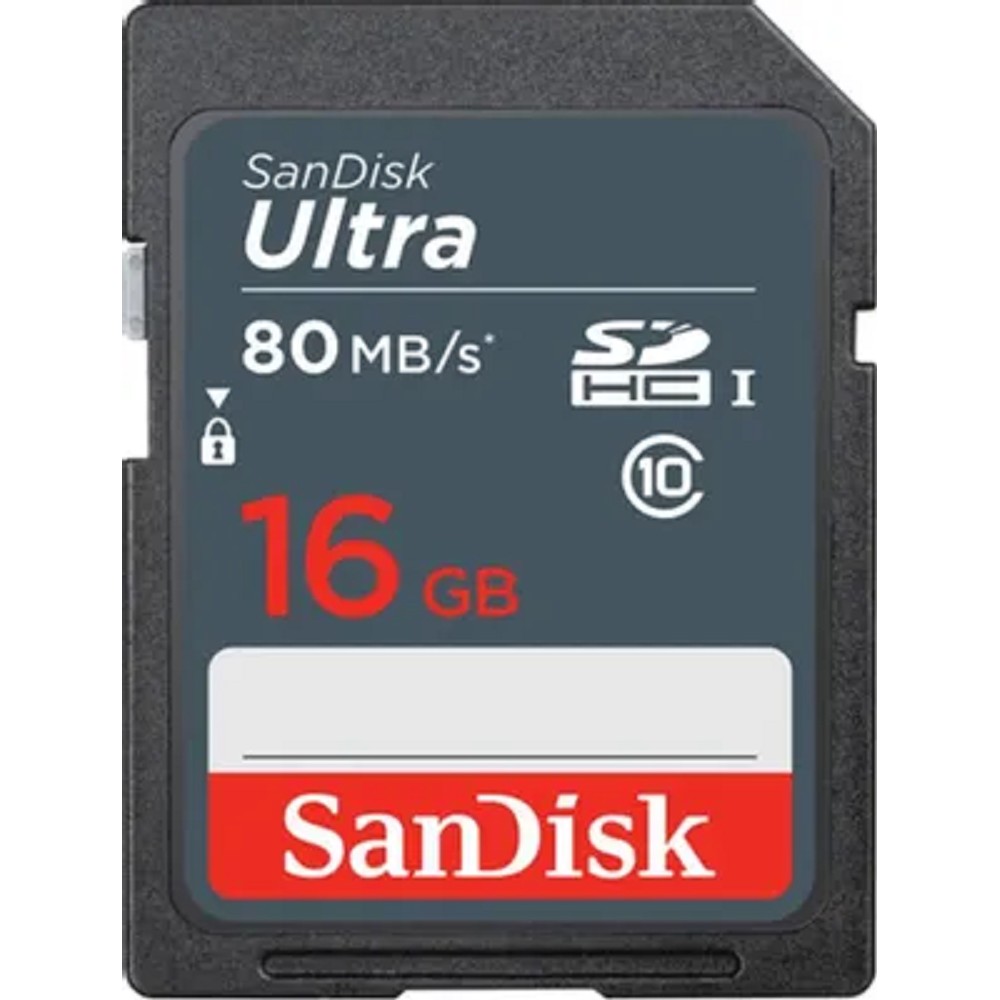 SecureDigital 16GB SanDisk SDHC Class 10 UHS-I Ultra 80MB/s