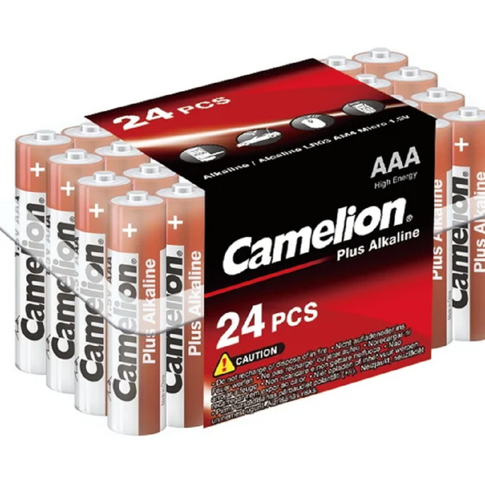 Camelion  LR03 Plus Alkaline PB-24 (LR03-PB24, батарейка,1.5В) (24 шт. в уп-ке)