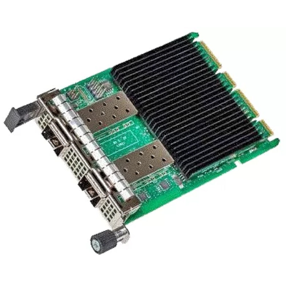 Intel E810XXVDA2OCP3G Ethernet Network Adapter E810-XXVDA2 for OCP 3.0, 2xSFP28 ports, 25GbE, OCP 3.0 PCI-E x8 gen3/gen4, iWARP/RoCEv2, IEEE 1588 PTP, ADQ, iSCSI, NFS, VMDq. PCI-SIG* SR-IOV Capable