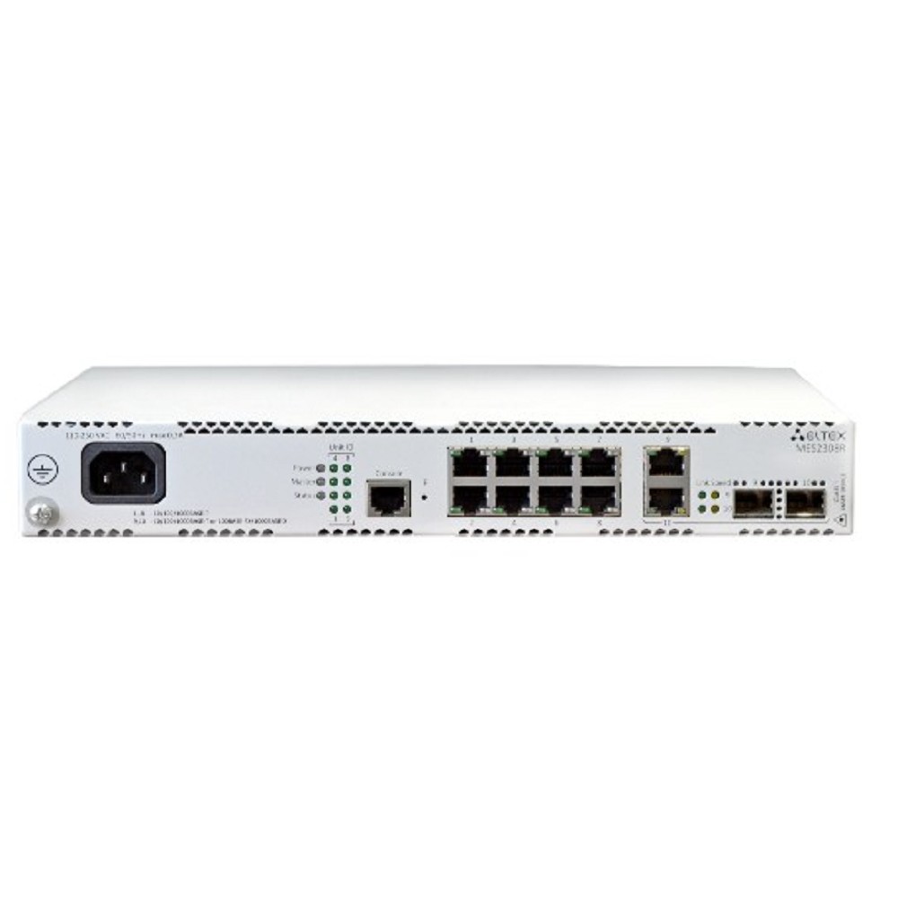 ELTEX MES2308R Ethernet-коммутатор 8 портов 10/100/1000 Base-T, 2 комбо-порта 10/100/1000 Base-T/100/1000 Base-X (SFP), L3, 220V AC