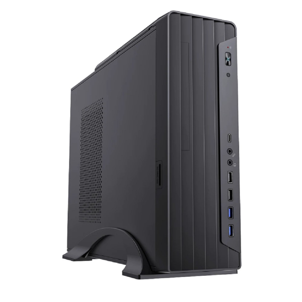 Foxline FL-418-SFX400-U32C mATX Desktop 400W FL-418 mATX case, black, w/PSU SFX 400W, w/2xUSB3.0+2xUSB2.0+1xType-C (USB2.0)