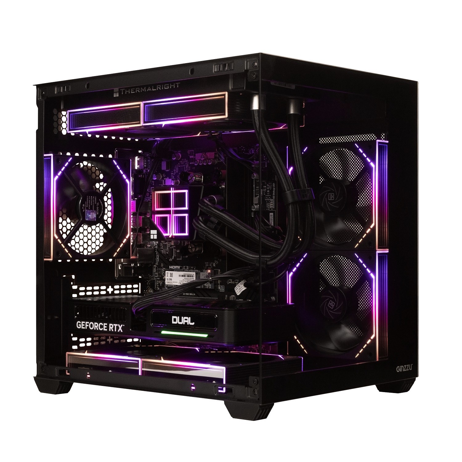 Компьютер CBR Vertex [CX0R5N-G5W01] AMD Ryzen 5 7500F / MicroStar PRO B650M-B / 16GB DDR5 5600MHz / RTX5060 8GB / SSD 960GB / Win 11 Pro 