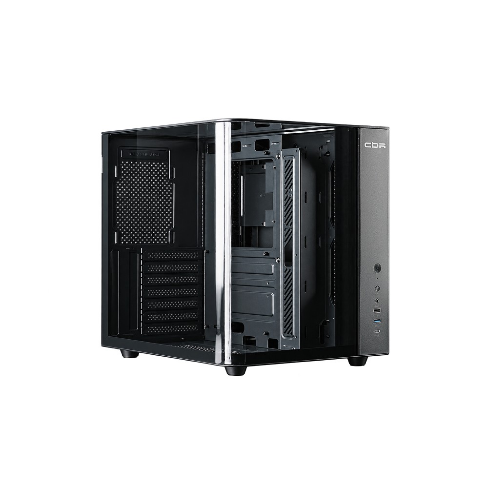 CBR Корпус ATX Cube X850BK, без БП, 1*USB Type-C, 1*USB 3.0, 1*USB 2.0, HD Audio+Mic, Black [PCC-ATX-X850BK-WPSU]