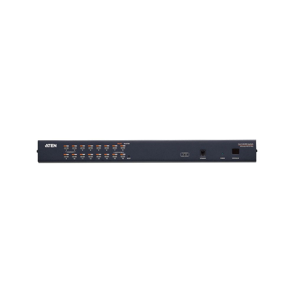 16-портовый КВМ-коммутатор высокой плотности с кабелем Cat 5  KH1516A/KH1516A-AX-G/ 16 Port Cat 5 High Density KVM SW W/POWER