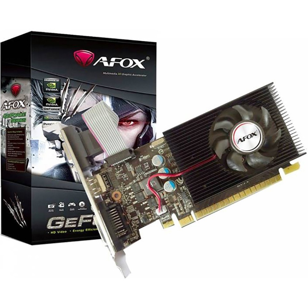Видеокарта AFOX GT710 2GB DDR3 64bit VGA/DVI/HDMI 1FAN (AF710-2048D3L5-V3) RTL 
