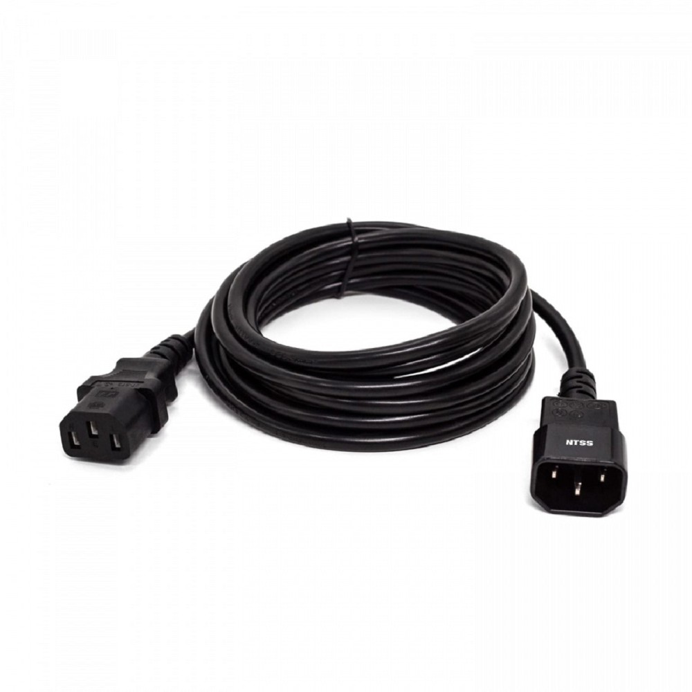 NTSS Шнур питания NTSS для БРП IEC 60320 C13 –  IEC 60320 C14, 3х1.0, 3 м, ГОСТ NTSS-PC13145