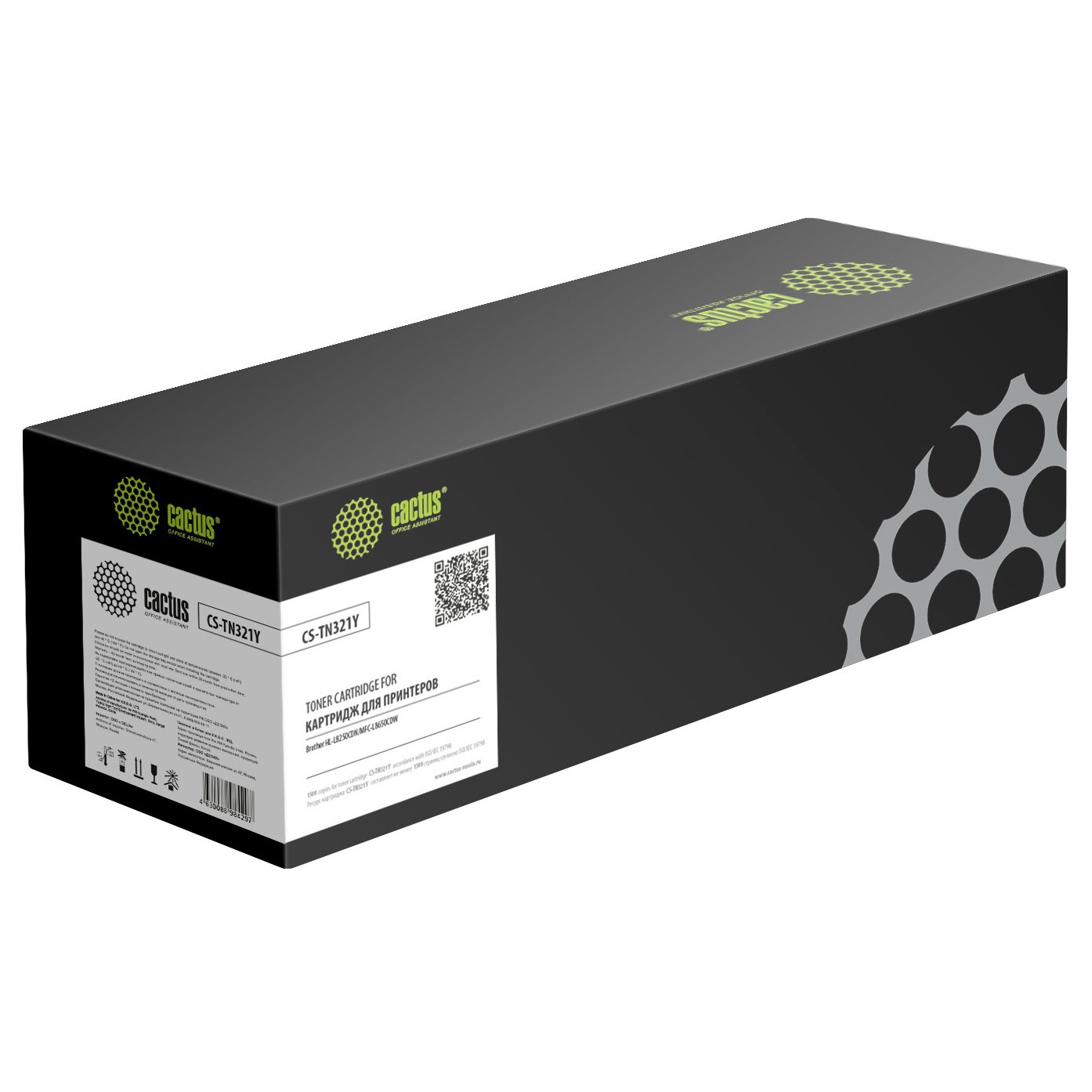 Картридж лазерный Cactus СS-TN-321Y желтый (25000стр.) для Konica Minolta bizhub C224/C224e/C284/C284e/C364