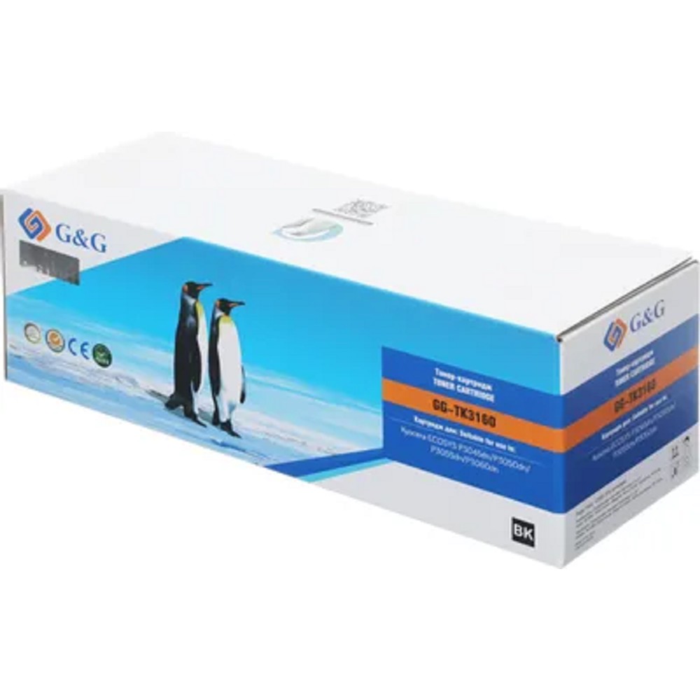 Тонер-картридж G&amp;G,GG-TK3160  аналог Kyocera TK-3160 12.5k с чипом