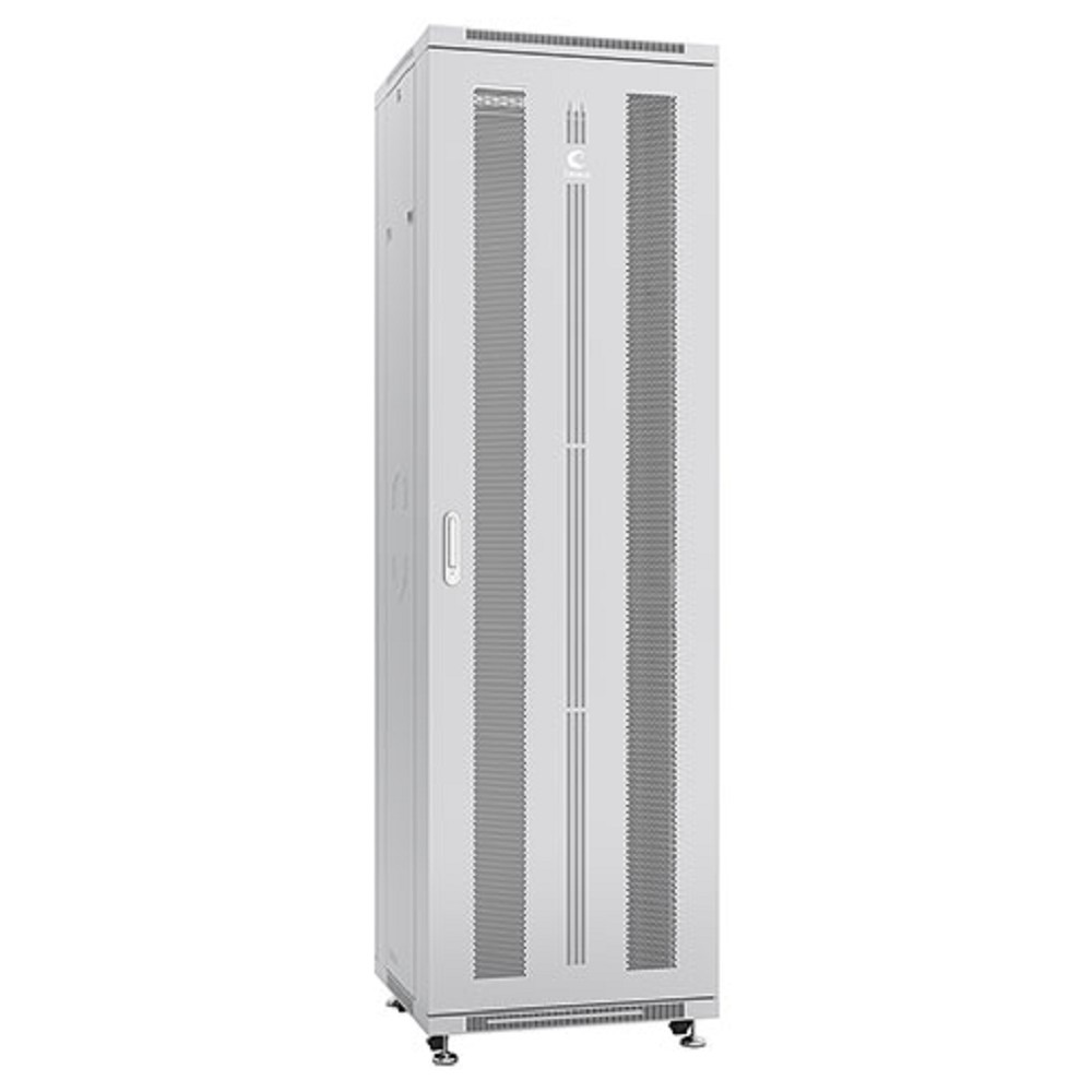 Cabeus ND-05C-42U60/100 Шкаф монтажный телекоммуникационный 19" напольный для распределительного и серверного оборудования 42U 600x1000x2055mm (ШхГхВ) передняя и задняя перфорированные двери, ручка с 