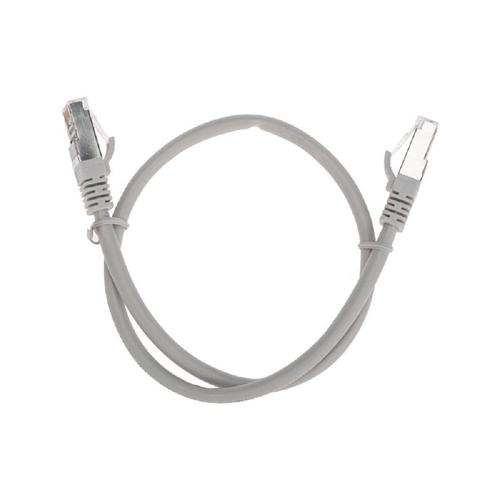 Rexant (02-0390-05) Патч-корд S/FTP, CAT 6A (10G), RJ45-RJ45, 28AWG, LSZH, серый, 0,5м