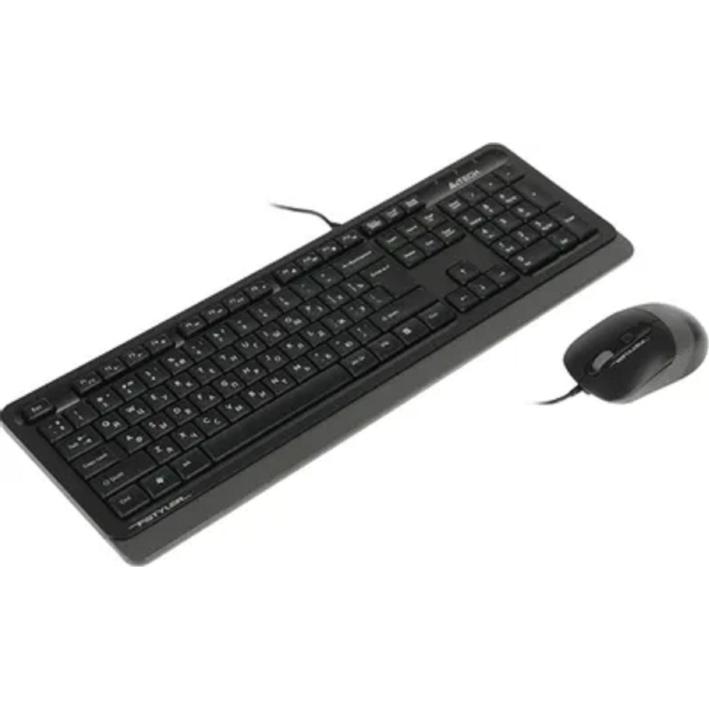 Повреждение упаковки Клавиатура + мышь A4Tech Fstyler F1010 клав:черный/серый мышь:черный/серый USB Multimedia [1147539]