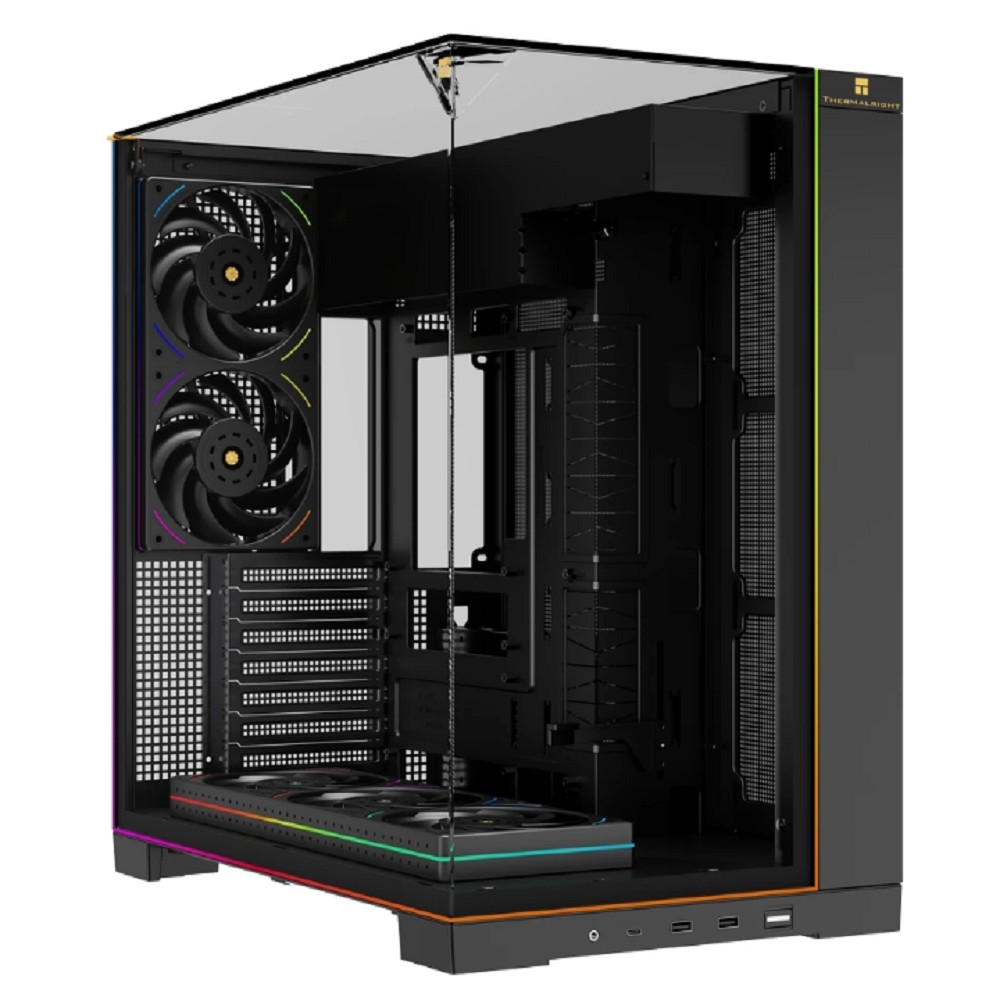 Thermalright Корпус TR-A70 ARGB FanUB / Black / TG / TL-UB36R+TL-UB24 PWM Fans / ARGB Strip / USB TYPE-C / ATX  / TRA70AFUBB