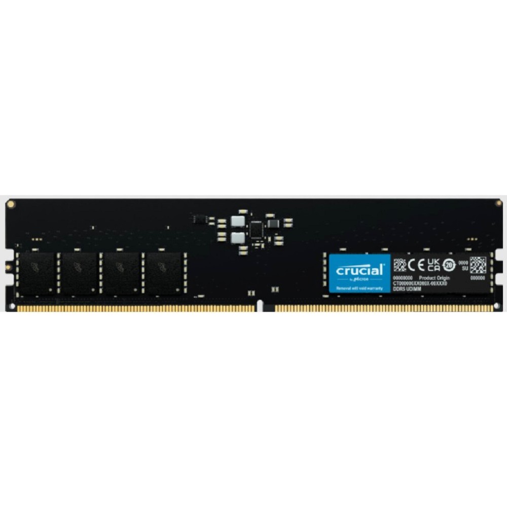 Crucial DDR5 UDIMM 16GB 4800 MT/s CL40 16Gbit CT16G48C40U5