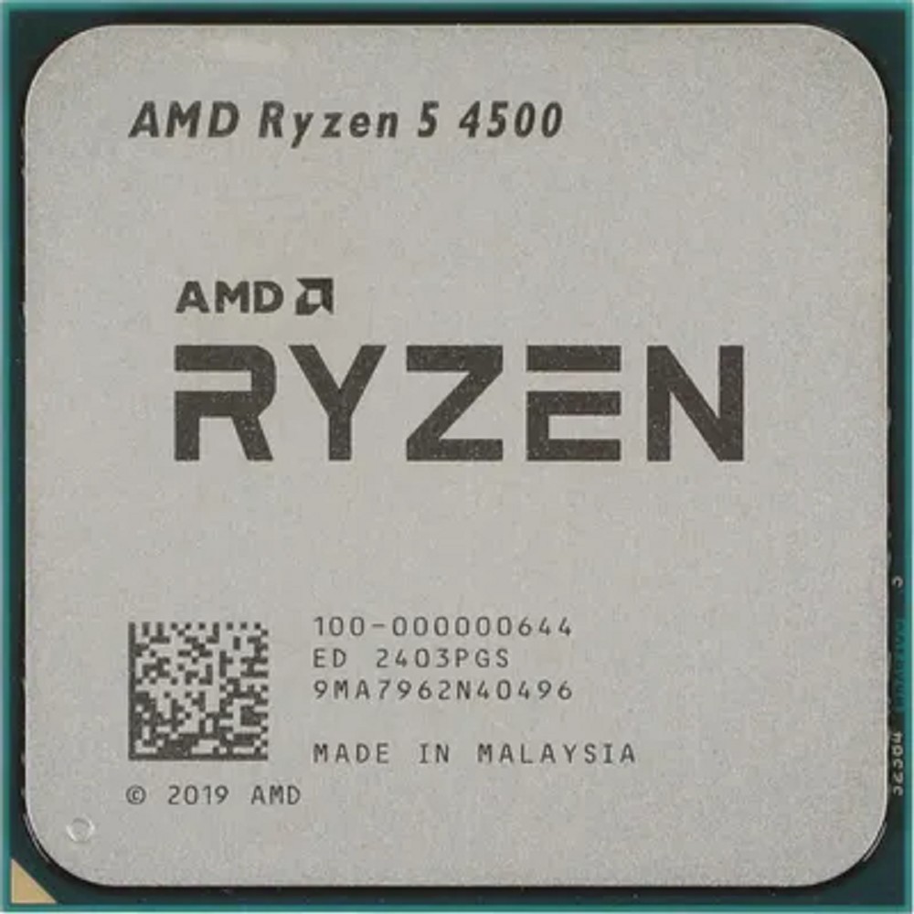 CPU AMD Ryzen 5 4500 OEM (100-000000644) {3,60GHz, Turbo 4,10GHz, Without Graphics, L3 8Mb, TDP 65W, AM4}