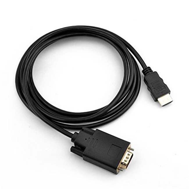 ORIENT Кабель-адаптер HDMI M C702 --> VGA 15M, длина 1.8 метра, черный