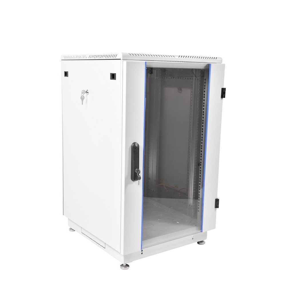 ЦМО Шкаф телекоммуникационный напольный 18U (600x800) дверь стекло (ШТК-М-18.6.8-1ААА) (2 коробки)