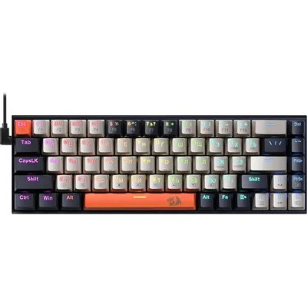 Redragon Механическая клавиатура Ryze Проводная,RGB, красные свичи [71342]