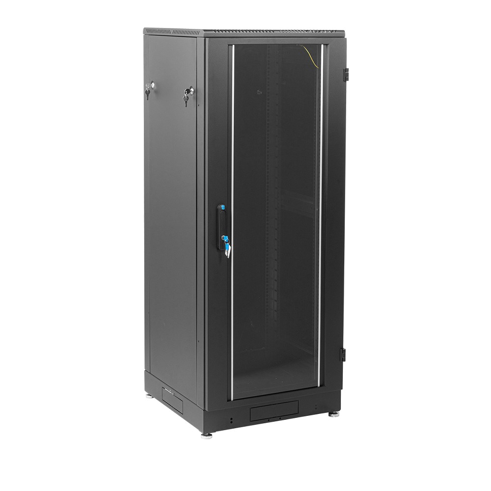 ЦМО Шкаф телекоммуникационный напольный 36U (600 x 800) дверь стекло, чёрный, ШТК-М-36.6.8-1ААА-9005