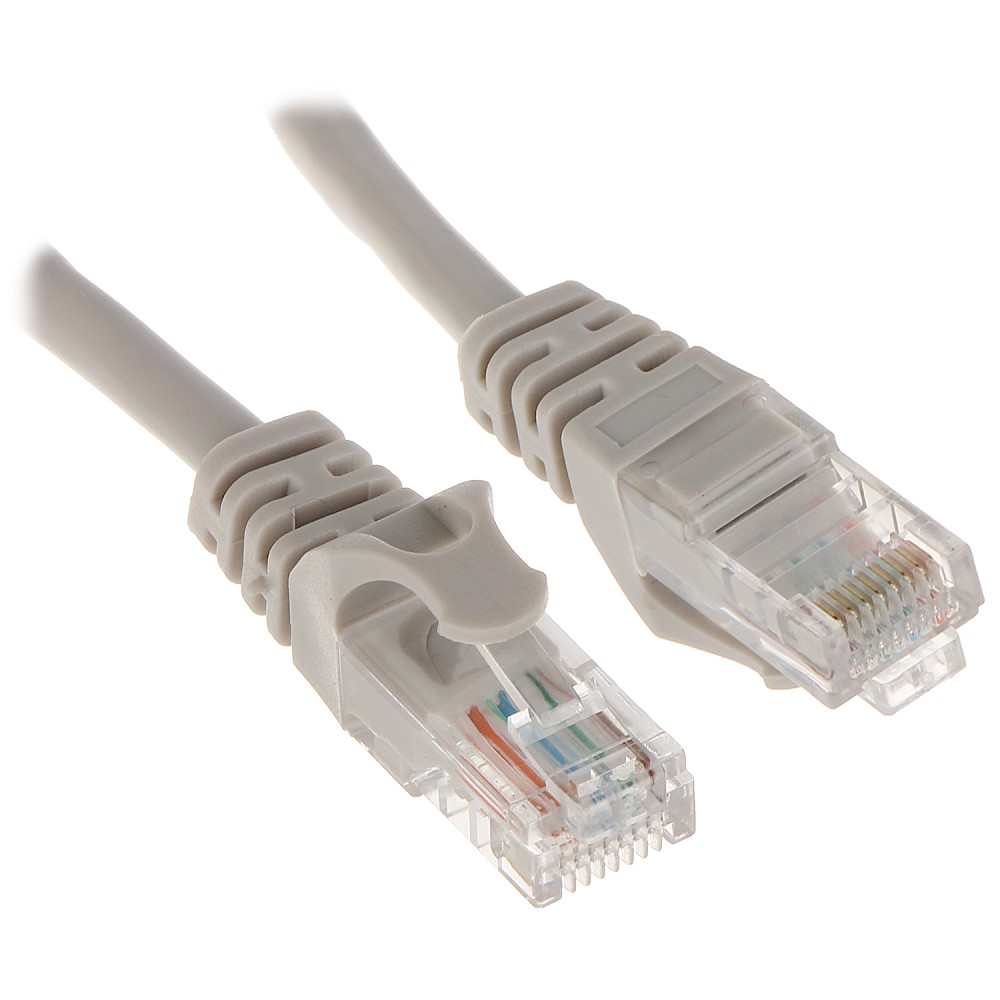 Патч-корд Bion [BPC-U5E181-5M] U/UTP, Cat.5e, AWG 26 (7/0,16мм), многожильный, PVC, 5м, серый, 100% медь