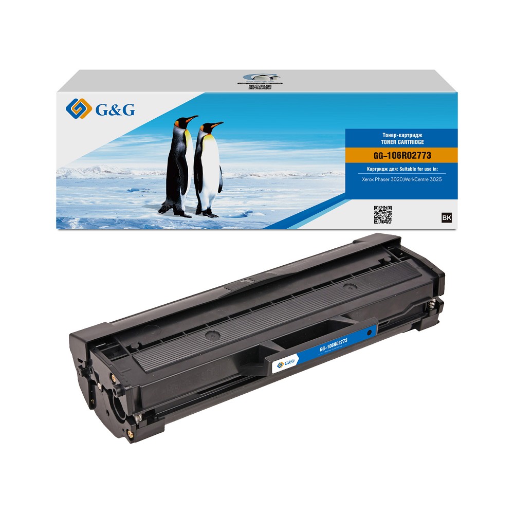 Картридж лазерный G&amp;G GG-106R02773 черный (1500стр.) для Xerox Phaser 3020/WorkCentre 3025