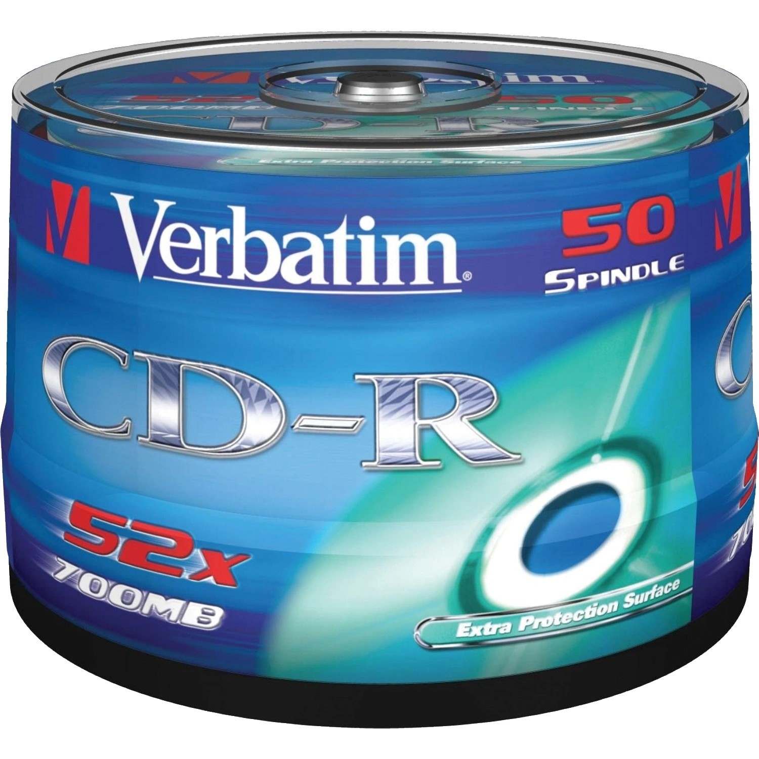 Verbatim Диски CD-R 50 шт. 48/52-x 700Mb, Cake Box (43351)