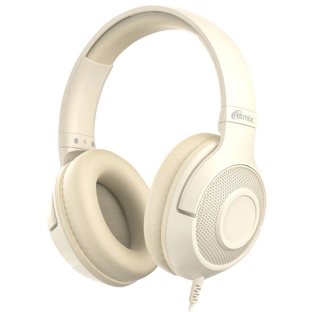 Повреждение упаковки RITMIX RH-544 Beige {Наушники. 40 мм, 20-20000 Гц, 32 Ом, 99 дБ ± 3 дБ, 3.5мм, 2м}