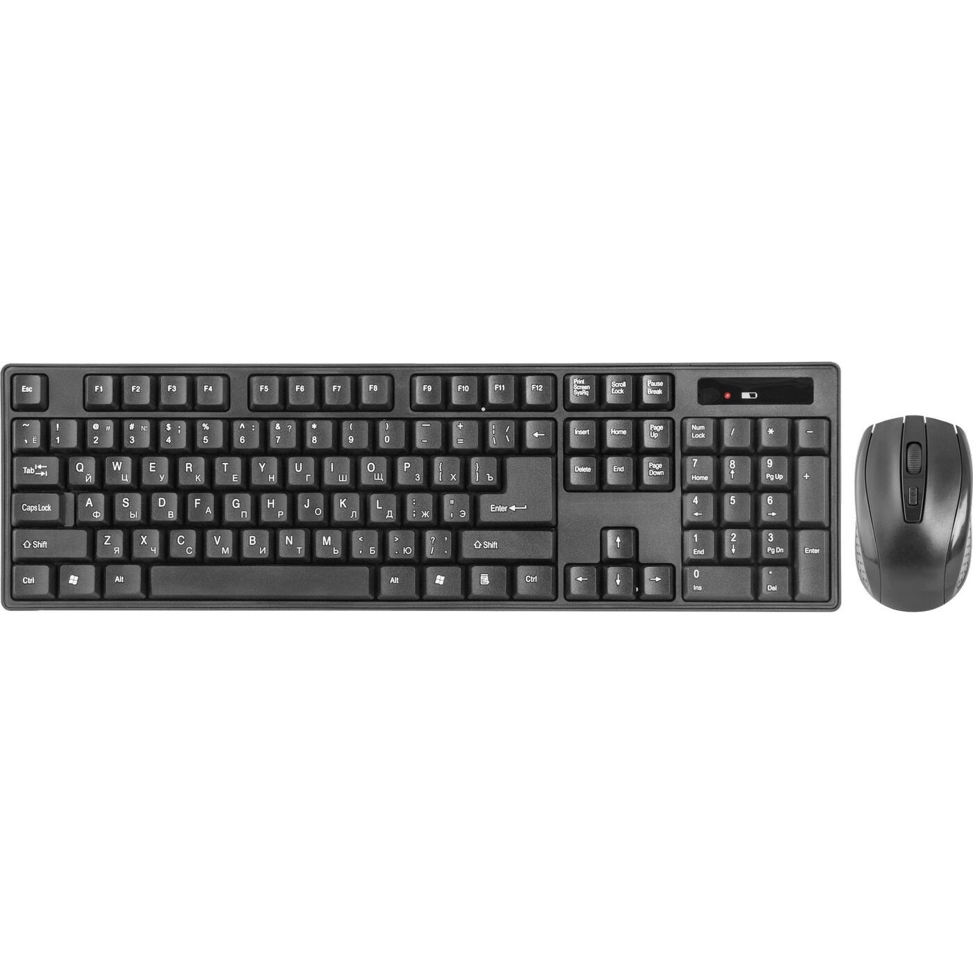 Повреждение упаковки Defender Клавиатура + мышь C-915 RU  Black USB [45915] {Беспроводной набор, полноразмерный}