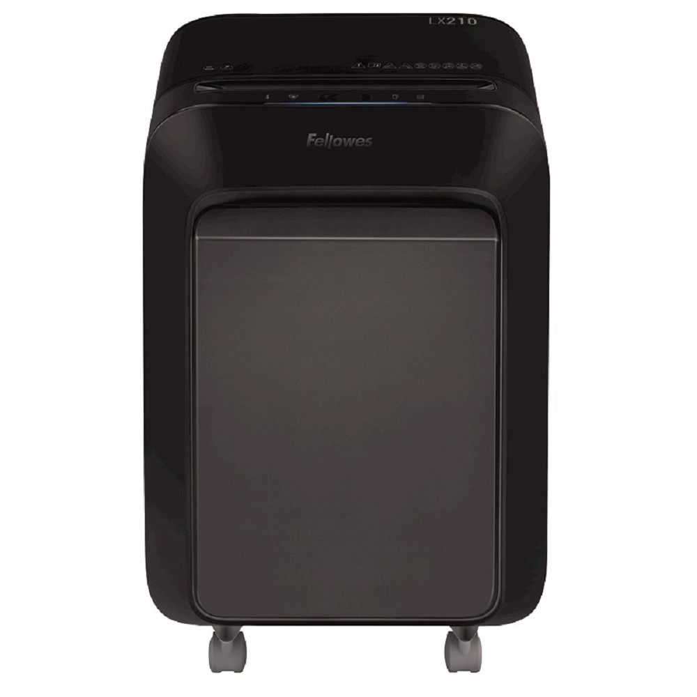 Fellowes Шредер PowerShred LX210 FS-55025(01), черный {DIN P-4, 4х12 мм, 16 лст., 23 лтр, Jam Proof™, SafeSense}