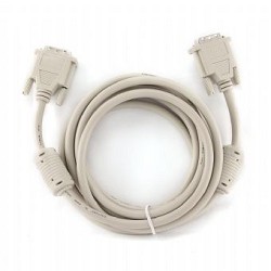 Кабель DVI-D single link Gembird, 3м, 19M/19M экран, феррит.кольца, пакет [CC-DVI-10]