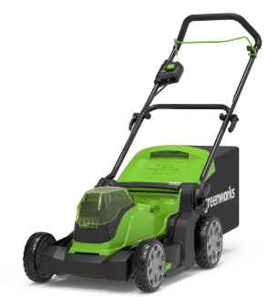 Greenworks G24X2LM41K2x Газонокосилка аккумуляторная, 2*24V, 41 см, с 2хАКБ 4Ач и ЗУ [2512607UD]