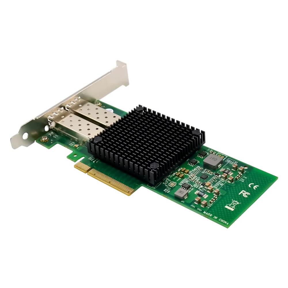ORIENT XWT-INT520PE8 2SFP+, Сетевая карта PCI-Ex8 v2.0 2xSFP+ 10Gbps Server NIC, Intel 82599ES chipset, 10/1 Гбит/с, 2 планки крепления в комплекте (33298)