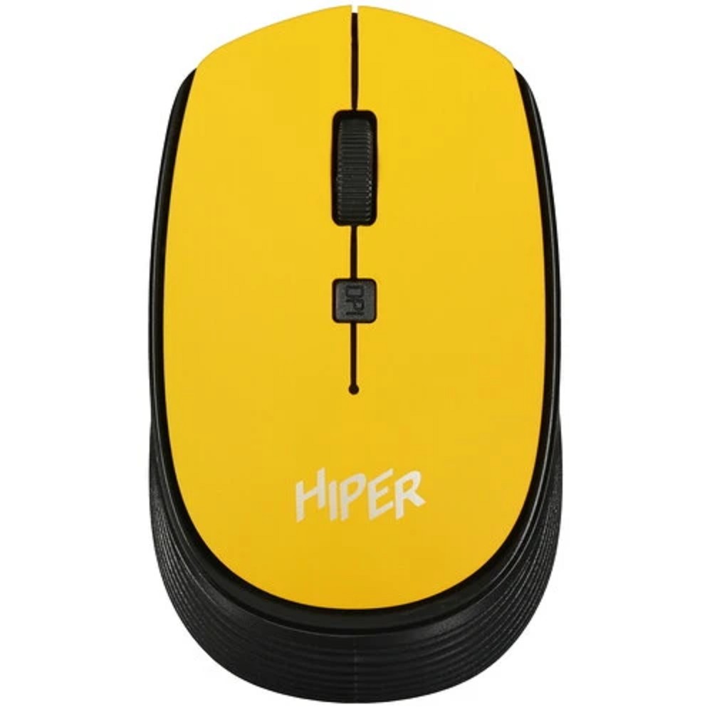 Мышь HIPER беспроводная HOMW-085 {1600dpi, желтый, USB, 4кнп}