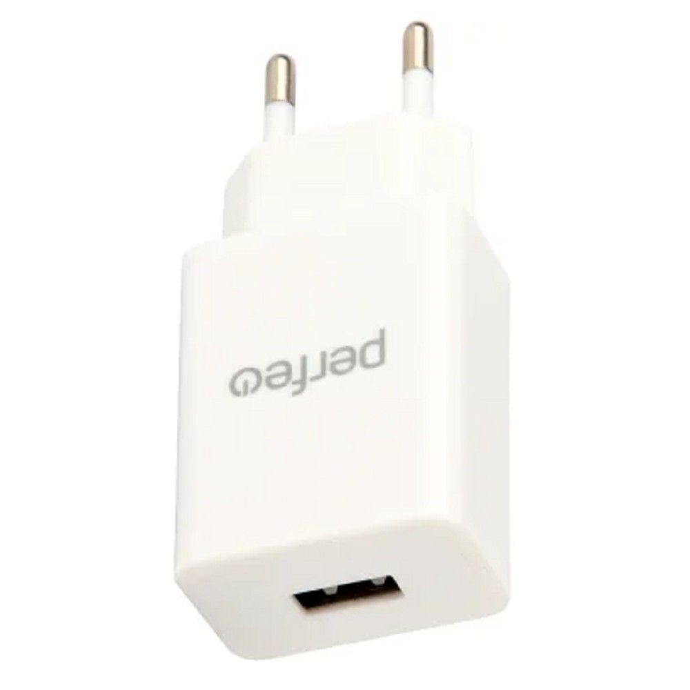 PERFEO Сетевое зарядное устройство с разъемом USB, 2А, белый (I4666)