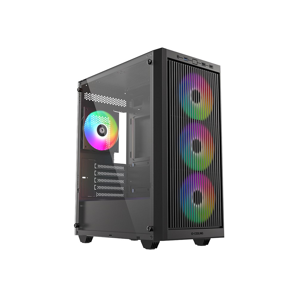 Case ID-Cooling WARE 300 ARGB Black mATX/ win TG/ 4 fans/ Type C/ CPU 160mm/ GPU 320mm/ no PSU