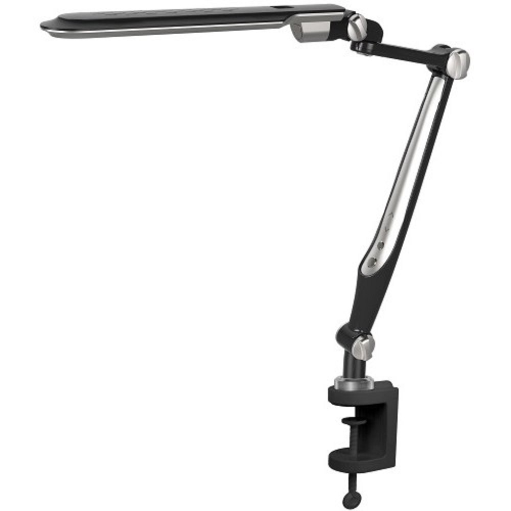 Camelion KD-830  C02 черн LED (Свет-к наст.,10 Вт,230В, на струбц.,600 лм,сенс.рег.ярк и цвет.темп.)