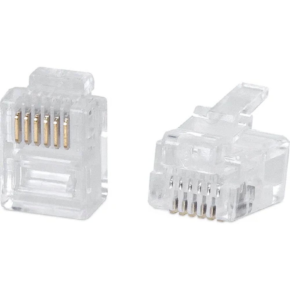 Cabeus 6P6C Телефонный коннектор RJ-12