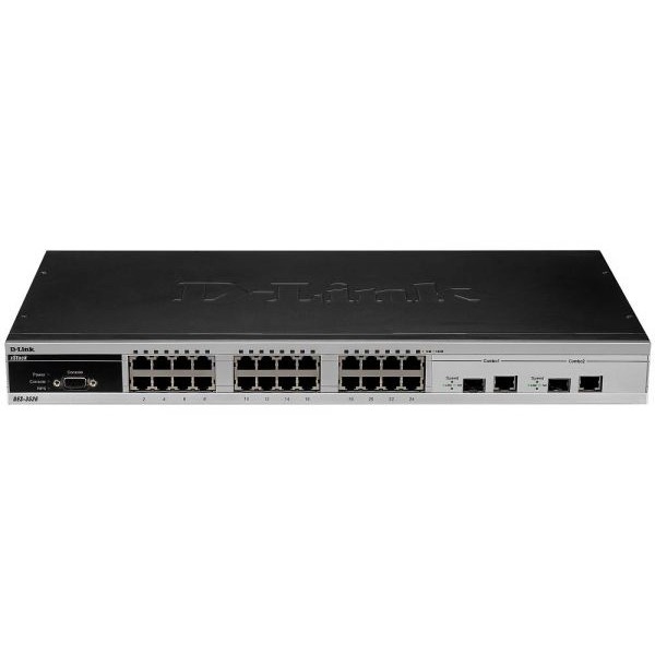 D-Link DES-3526_RFB/A43 Восстановленный в производственных условиях управляемый коммутатор 2 уровня с 24 портами 10/100Base-TX, 2 комбо-портами 1000Base-T/SFP (H/W А4).