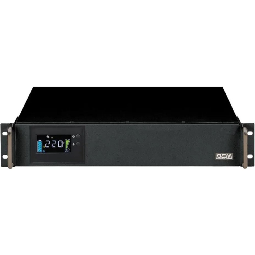 PowerCom King Pro RM KIN-1200AP LCD (2U) ИБП {Line-Interactive, 1200VA/960W, Rack, 6х С13, Serial+USB, SmartSlot, RS-232} (1152596)