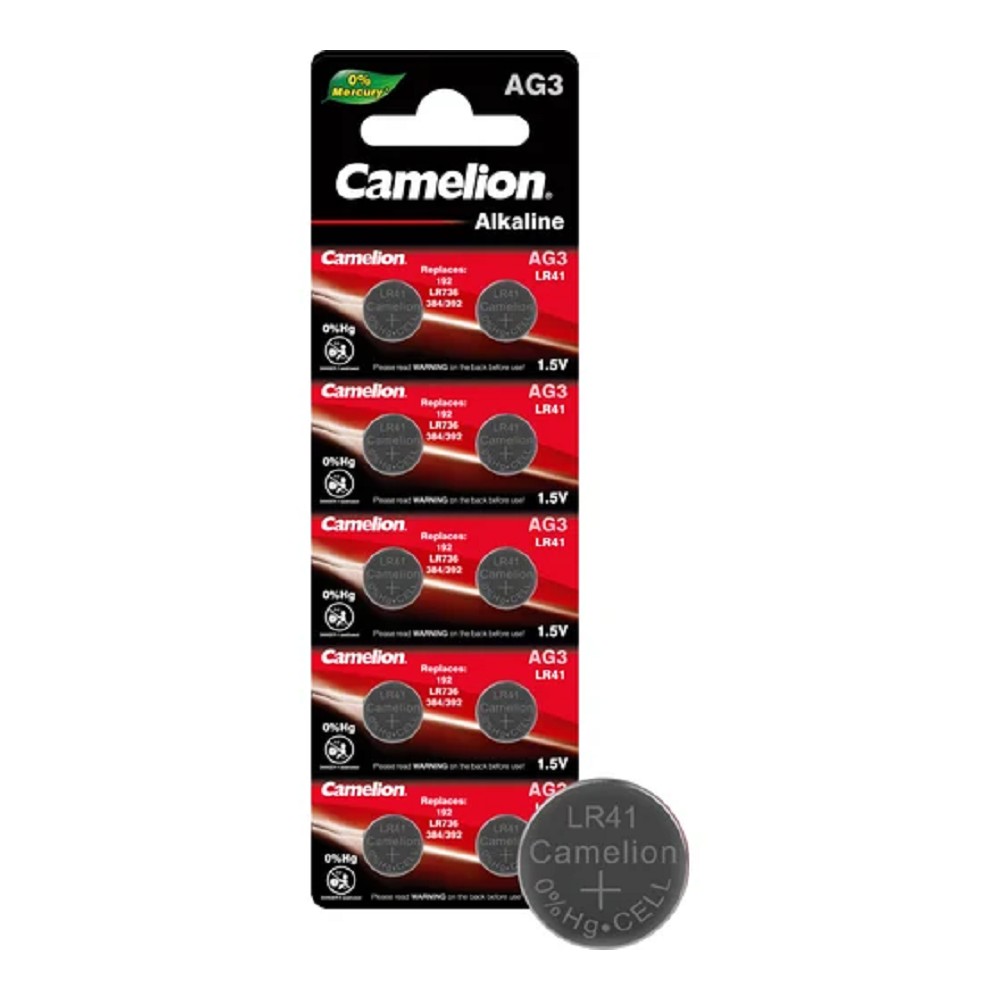 Camelion G 3  BL-10 Mercury Free (AG3-BP10(0%Hg), 392A/LR41/192 батарейка для часов) (10 шт. в уп-ке) 