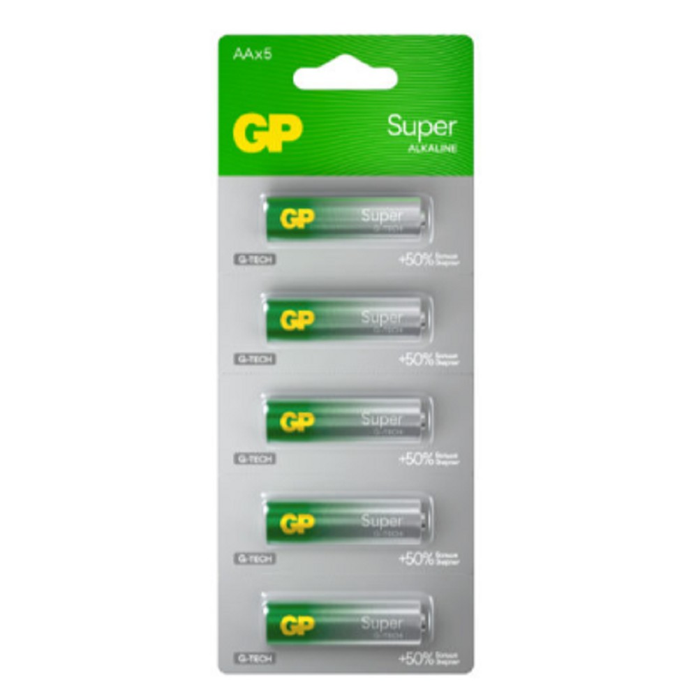 GP 15AA21-2CRSC5 60/600 Super Alkaline G-Tech (5 шт. в уп-ке)