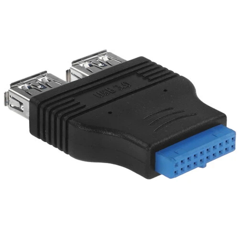 Espada Переходник с материнской платы Ei20U32, 20pin female на 2 порта USB 3.0 female (Ei20U32) (45366)