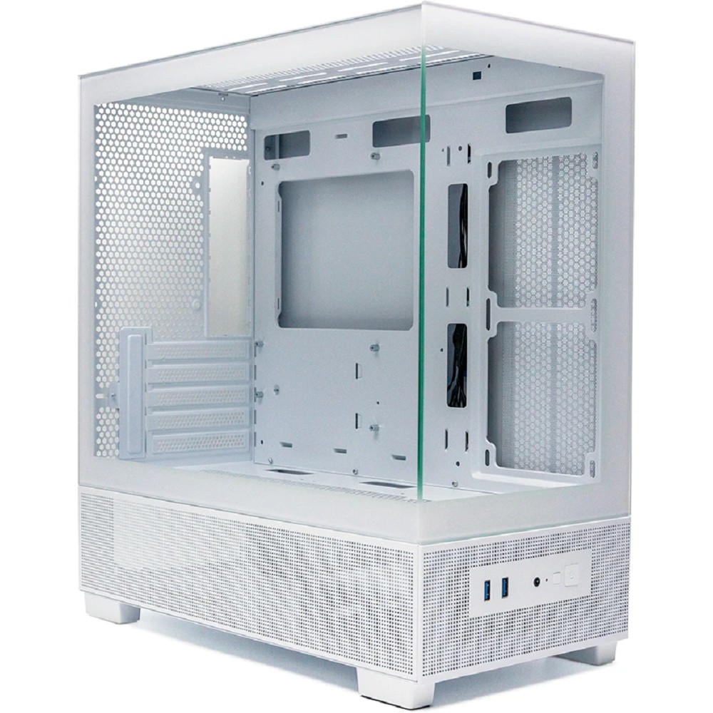 XASTRA Корпус Q500M-0F White mATX/Aquarium/Screewless/no fans/ Q500M-0F-WH
